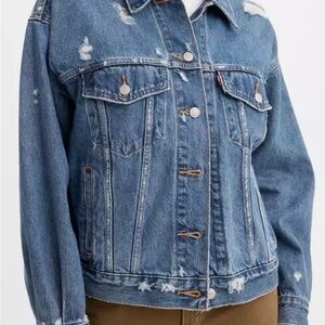 Levi's Distressed Blue Denim Jacket